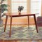 Baxton Studio Maila Mid-Century Modern Transitional Walnut Brown Finished Wood Dining Table 183-11644-Zoro - alternate 6